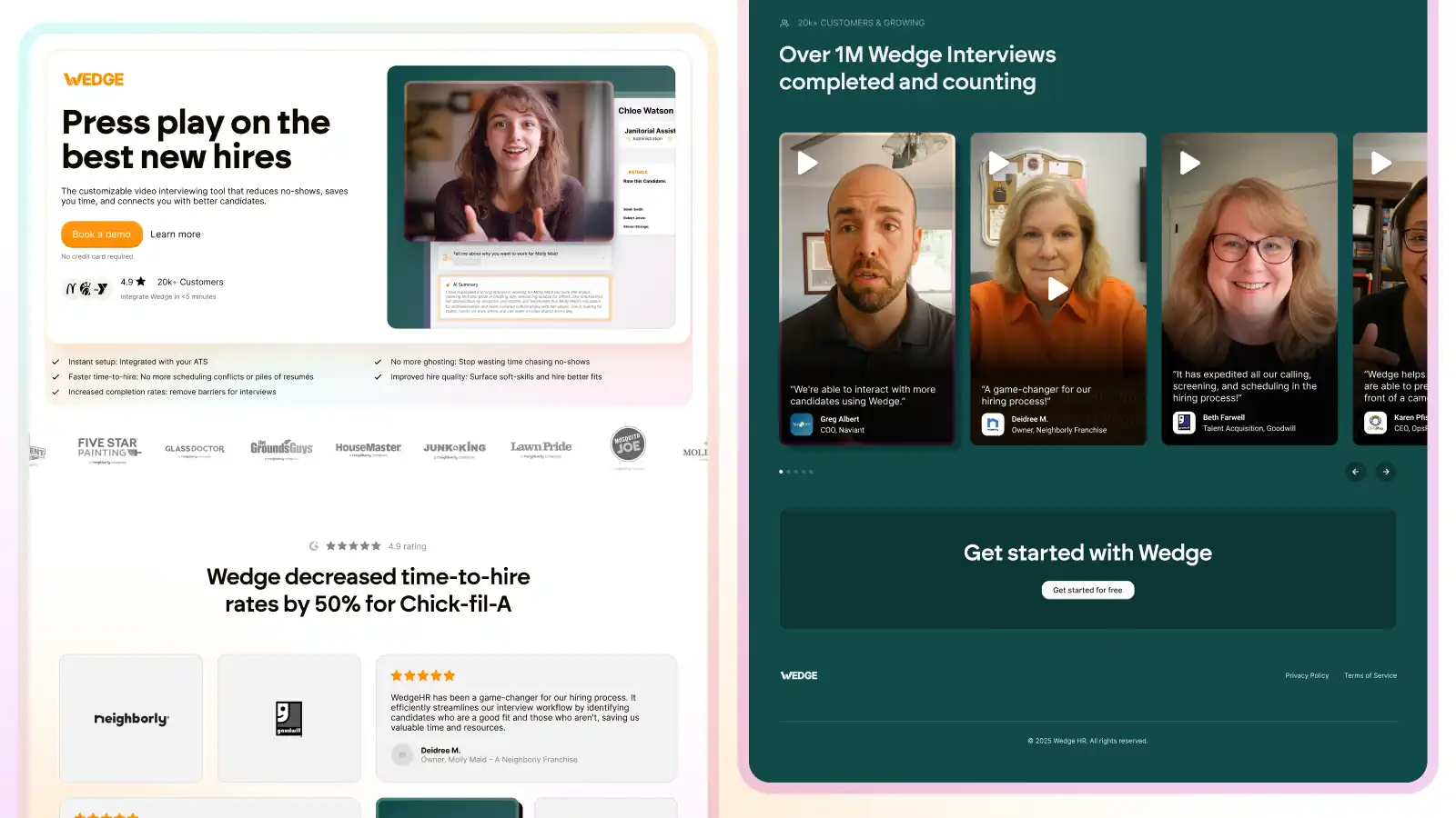 Designed over 30+ high conversion landing pages